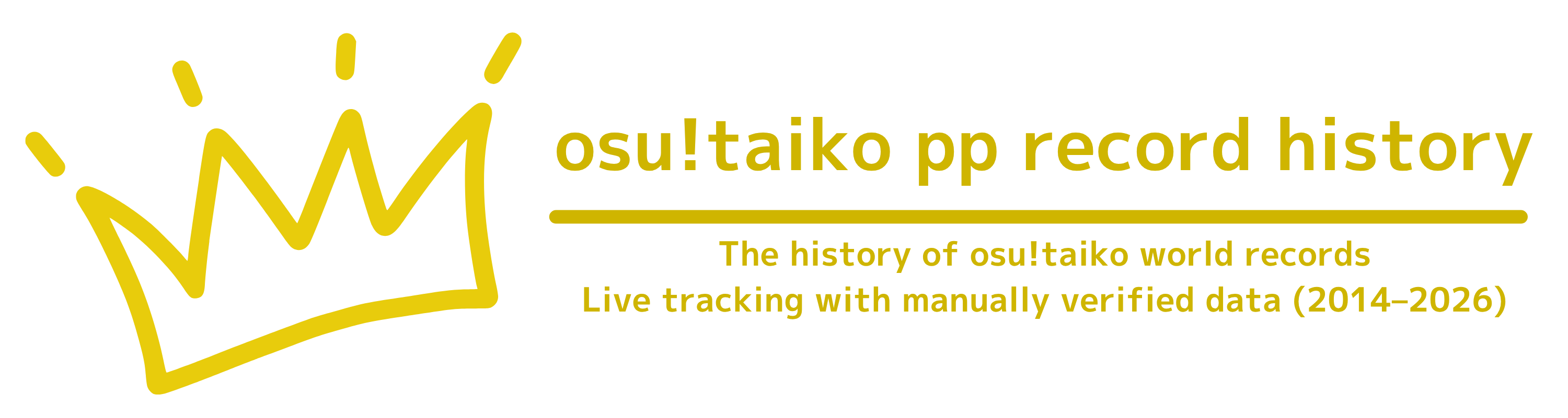 osu!taiko pp record history logo